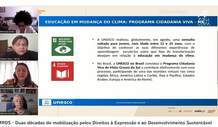 Unesco destaca Programa Cidadania Viva como boa prática em Educomunicação