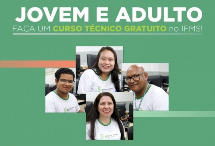 IFMS convoca para matrícula aprovados em cursos de jovens e adultos