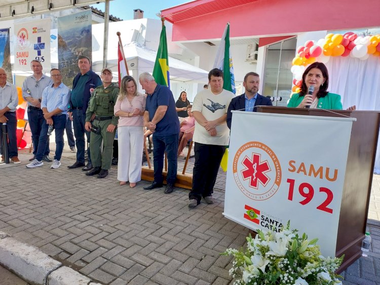 Governo do Estado inaugura nova base do Samu em Urubici