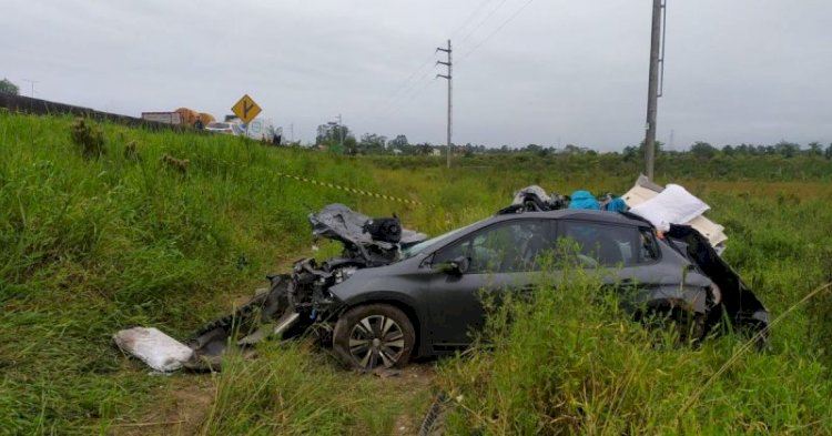 Acidente gravíssimo mata mãe e filha no Extremo Sul de SC; criança tinha 4 anos